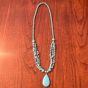 Turquoise color 28” necklace